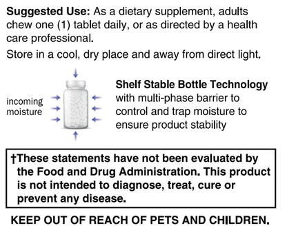 Adult Probiotic 10 Billion CFU 30 Chewable Tablets
