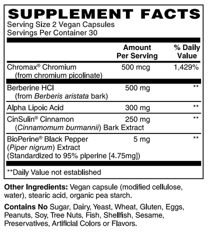 Advanced Blood Sugar Support 60 VeganCaps