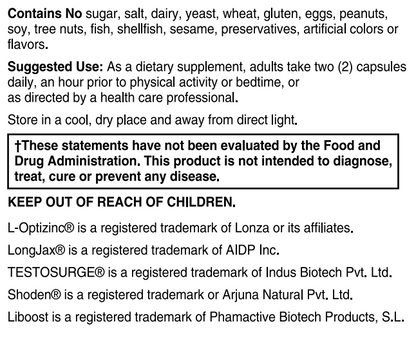 Advance Testosterone Support 60 VeganCaps