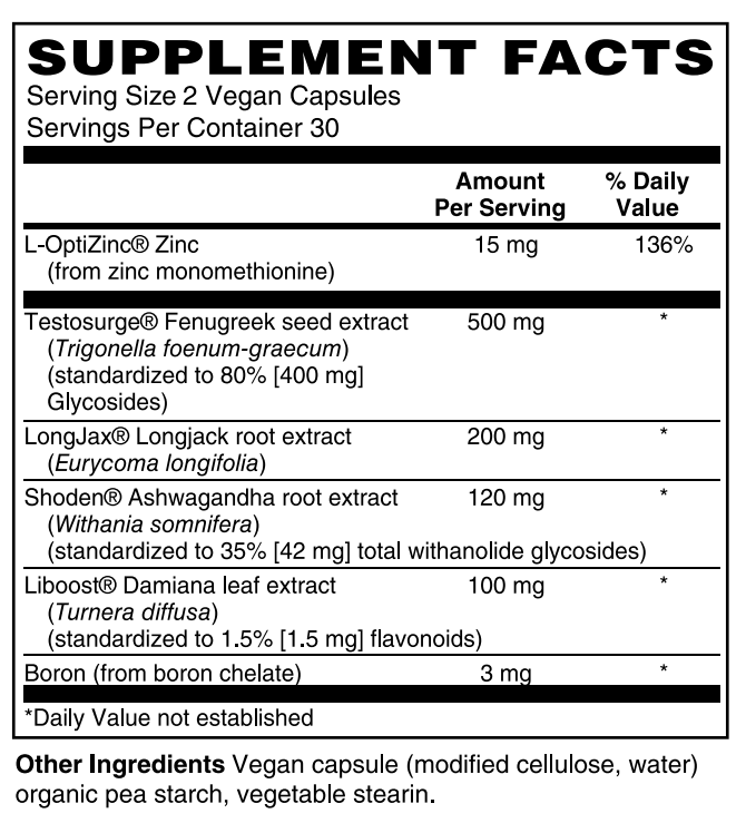Advance Testosterone Support 60 VeganCaps