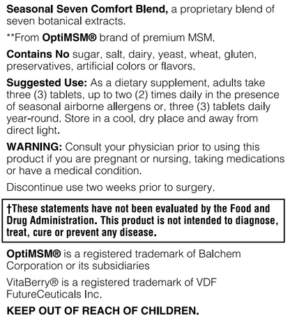 All Season Support 180 VeganTabs