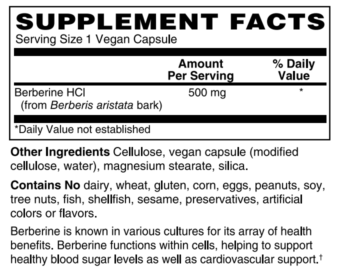 Berberine 500mg 60 VeganCaps