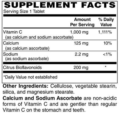Supplement facts label with detailed nutritional information on a white background