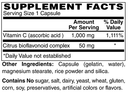Vitamin C 1000 mg 100 Capsules
