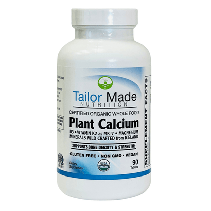 Calcium Organic Whole Food Plant Based 90 Tablets