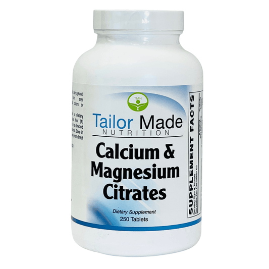Calcium & Magnesium Citrates 250 Tablets