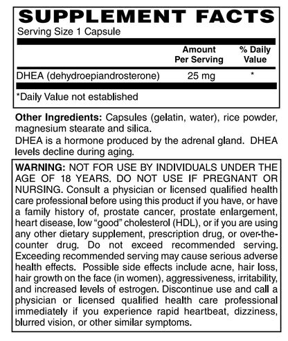 DHEA 25mg 60 Caps