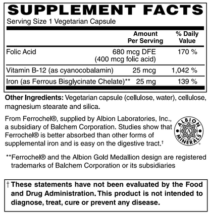 Easy Iron 25mg 180 Capsules