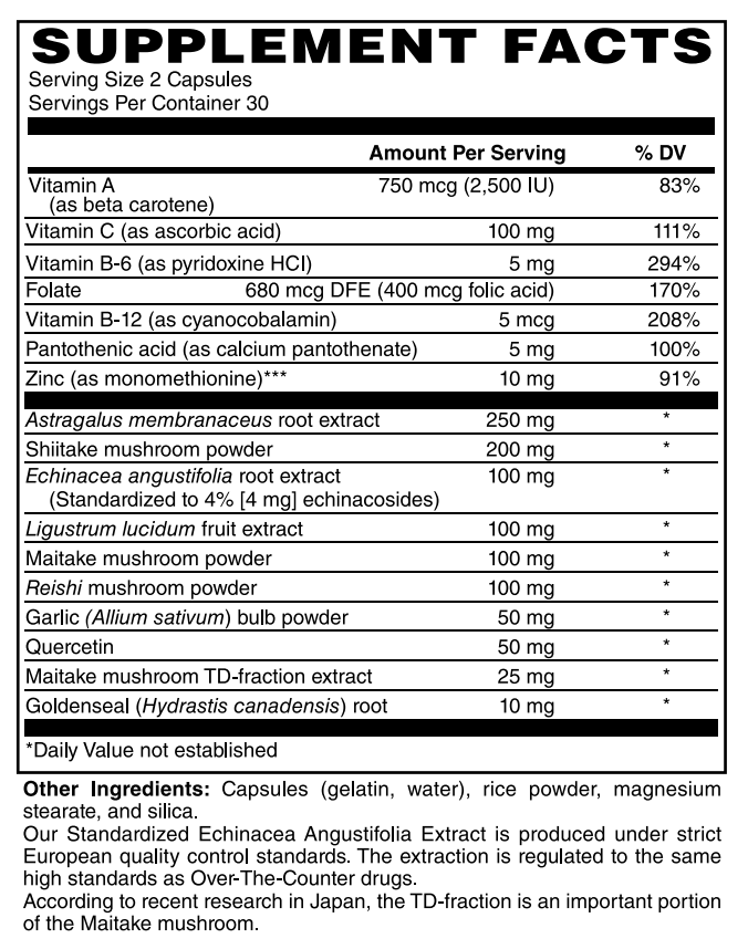 Immune System Support 60caps