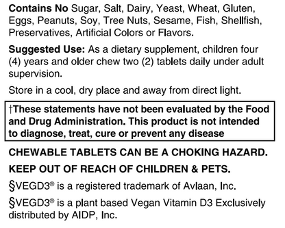 Kids Immune & Seasonal Support (Organic) 60 Chew Tabs