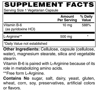 L Arginine 500 mg 100 VCaps
