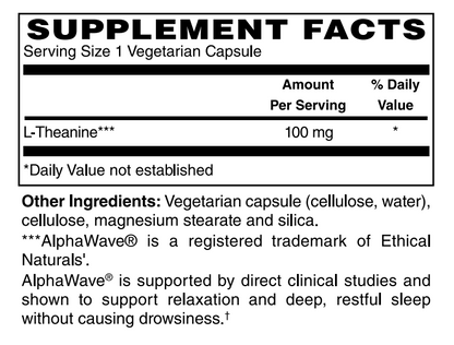 L Theanine 100mg 120 VCaps