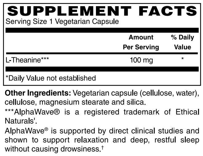 L Theanine 100mg  120 Caps