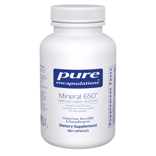 Mineral 650 W/ O Copper and Iron 180Caps