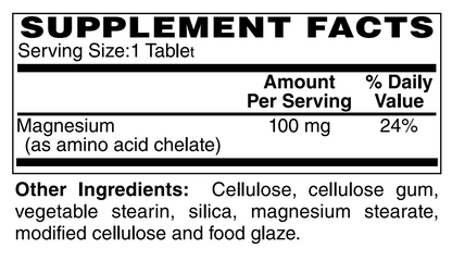 Magnesium Amino Acid Chelated 250 Tabs