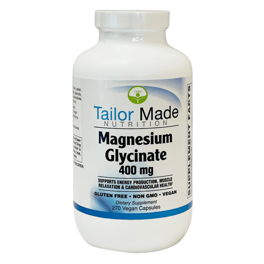 Magnesium Glycinate 400mg 270 Vegan Capsules