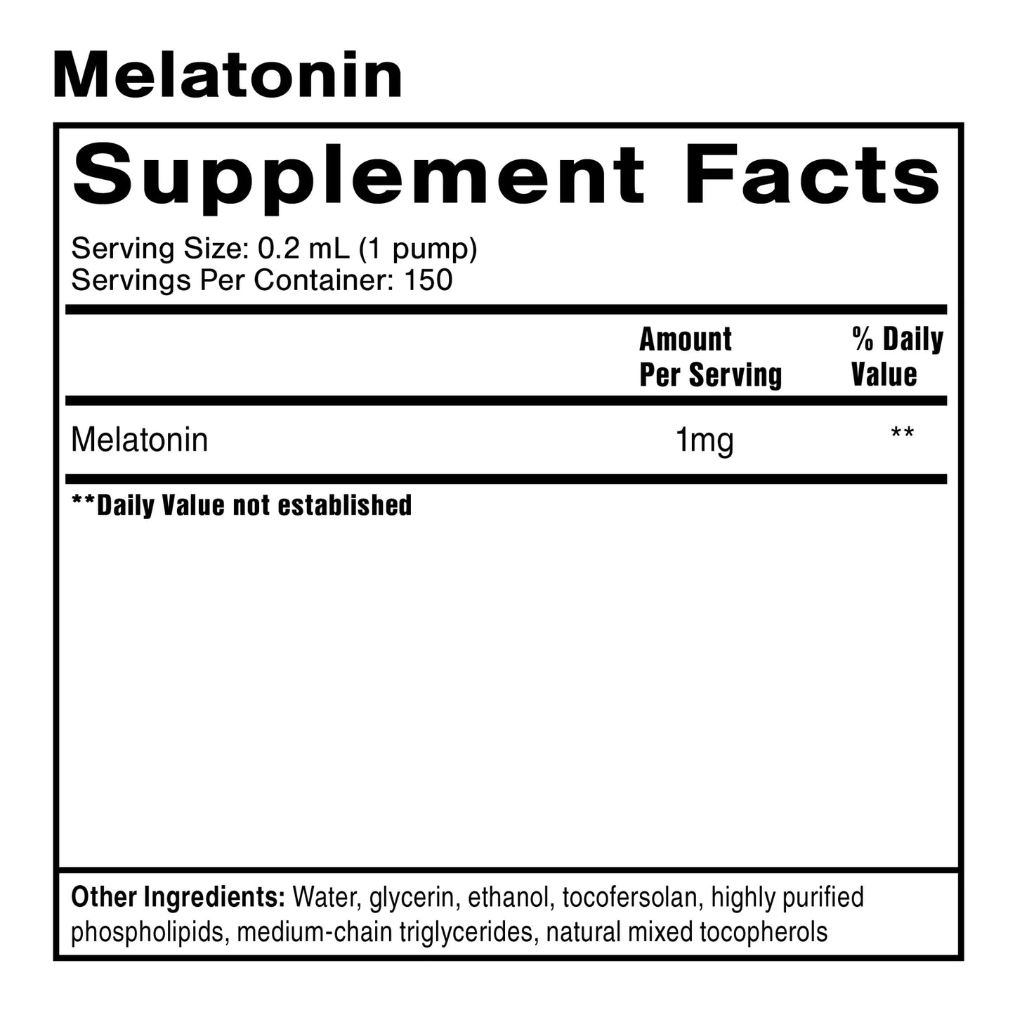 Liposomal Melatonin   1 fl oz