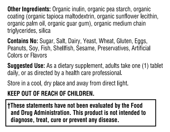 Men's Once Daily Multivitamin Whole Food Organic 30 tabs