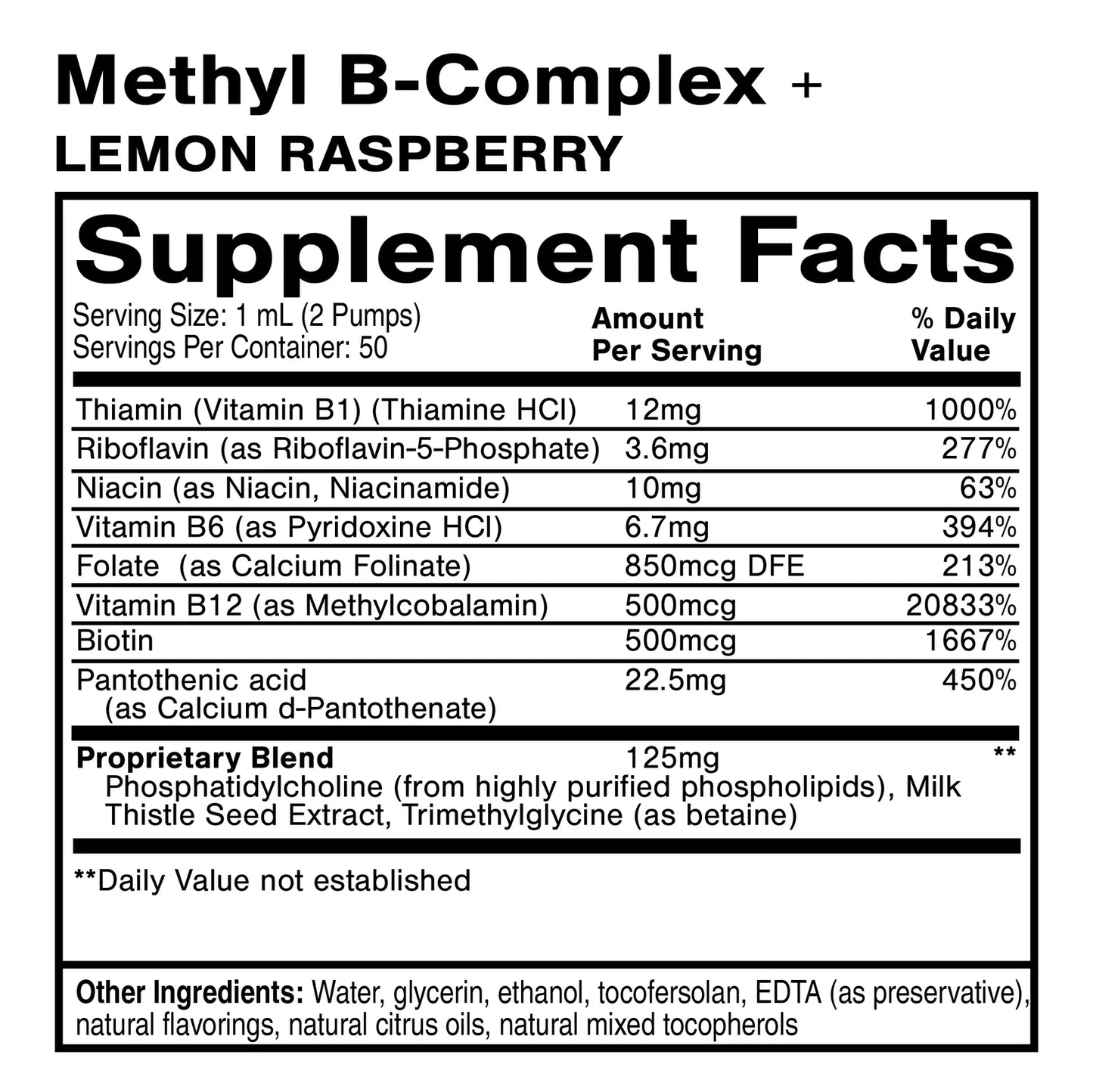 Liposomal Methyl B Complex  1.7 fl oz