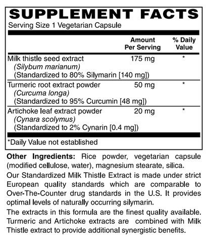 Milk Thistle European Standard 175mg 60 VCaps