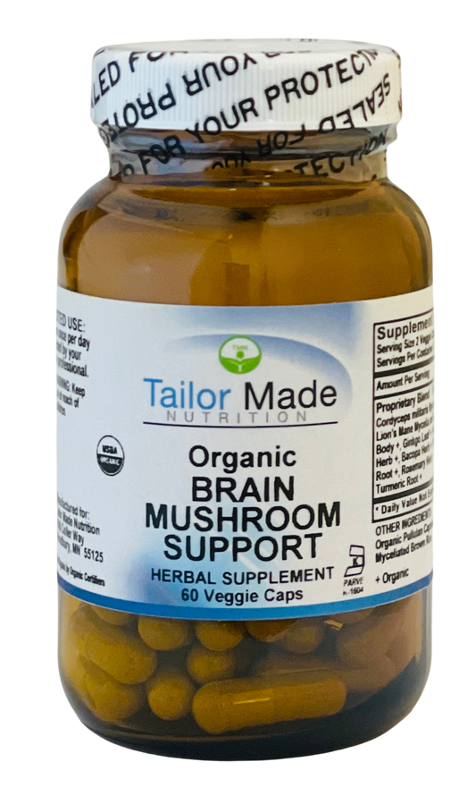 Organic Brain Mushroom Support 60 VCaps