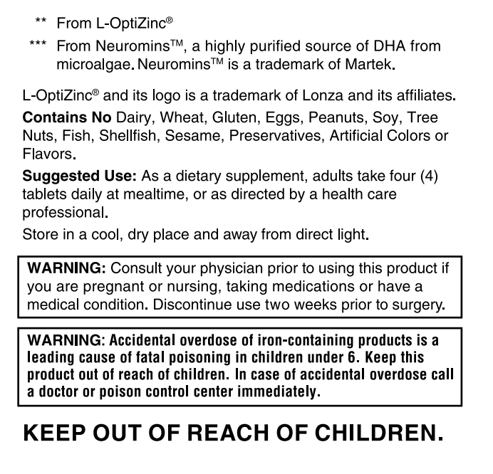 Prenatal Plus 120 Tabs by Tailor Made Nutrition – TMN Inc.