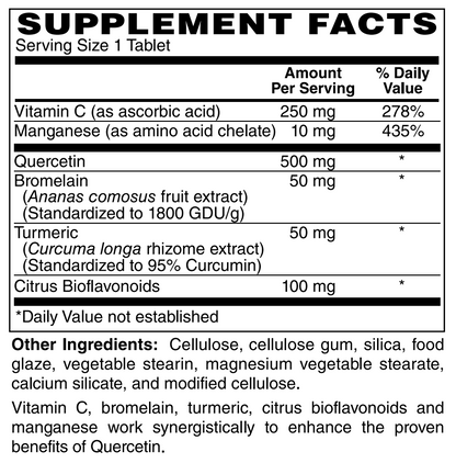 Quercetin 500 Plus 100 Tabs