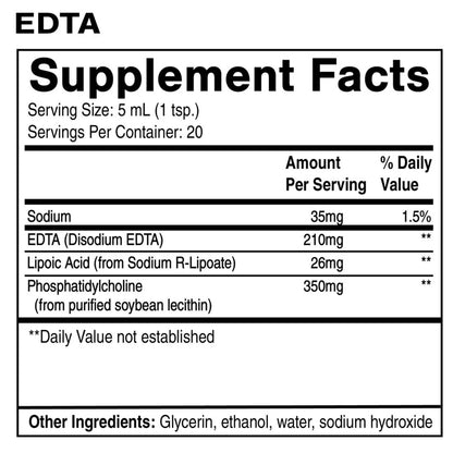 Liposomal EDTA  3.38 fl oz