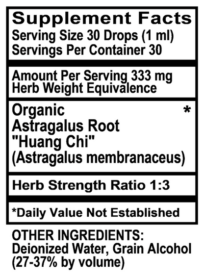 Astragalus Root Liquid Extract 1 fl oz