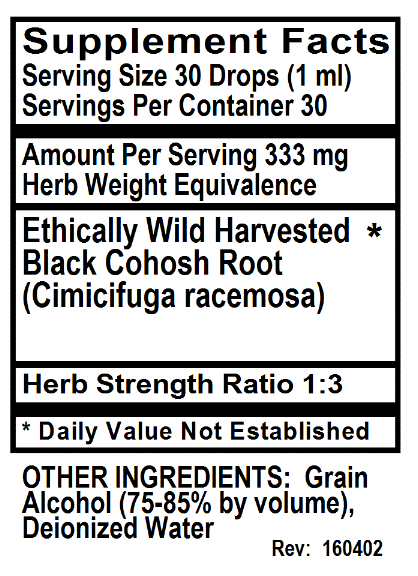 Black Cohosh Liquid Extract 1 fl oz