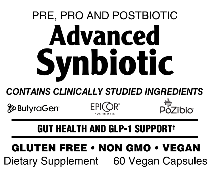 Advanced Synbiotic Pre, Pro and Postbiotic 60 vegan caps
