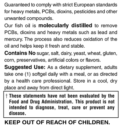 Super Omega 3 500mg Enteric Coated 60 Softgels