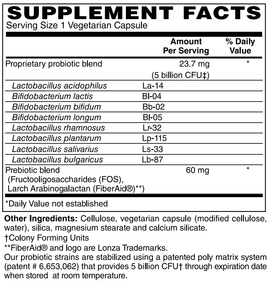 Suprema Dophilus 5 Billion Probiotic 120 VCaps