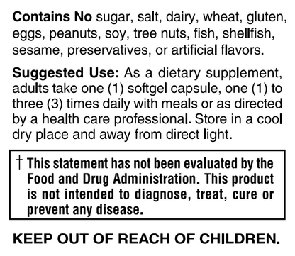 Ubiquinol CoQH 100mg 60 Softgels