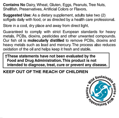 Ultra Omega 3 Mini 970 mg 60 Softgels