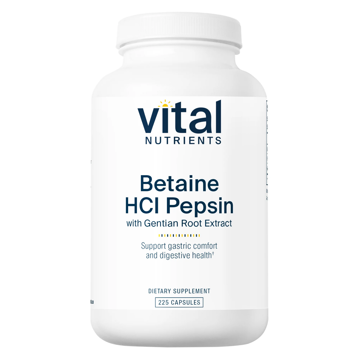 Betaine Hci Pepsin Gentain   225 Caps
