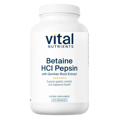 Betaine Hci Pepsin Gentain   225 Caps