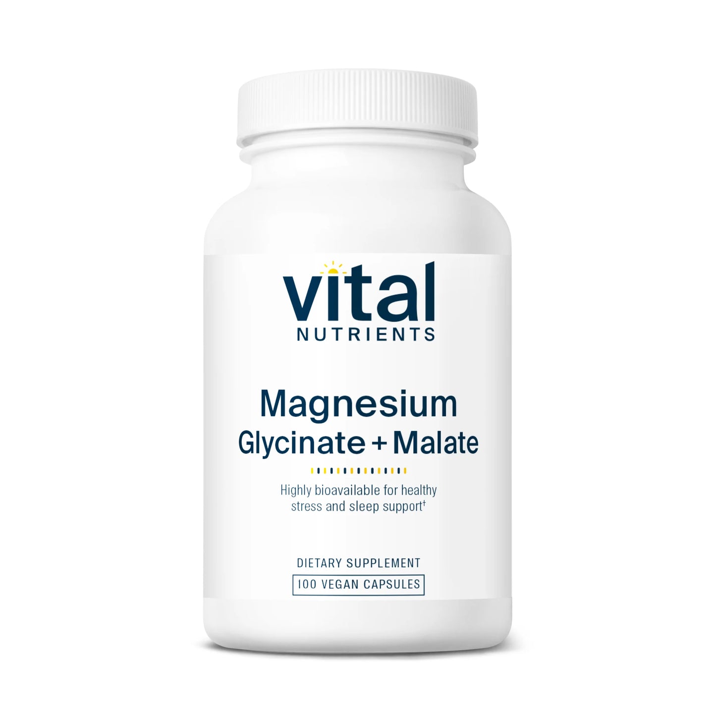 Magnesium Glycinate/ Malate  100 Vegan Caps