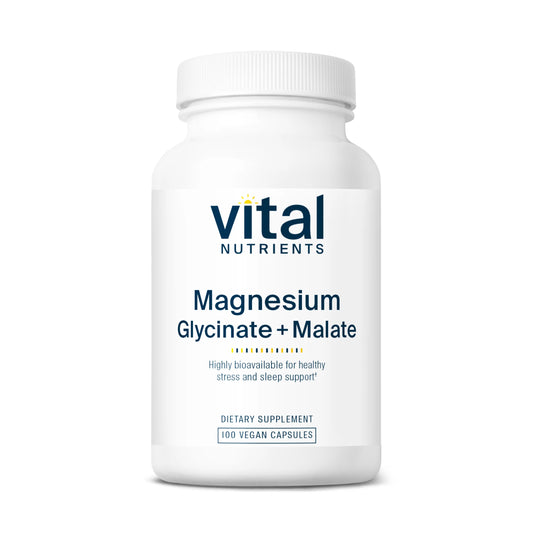 Magnesium Glycinate/ Malate  100 Vegan Caps