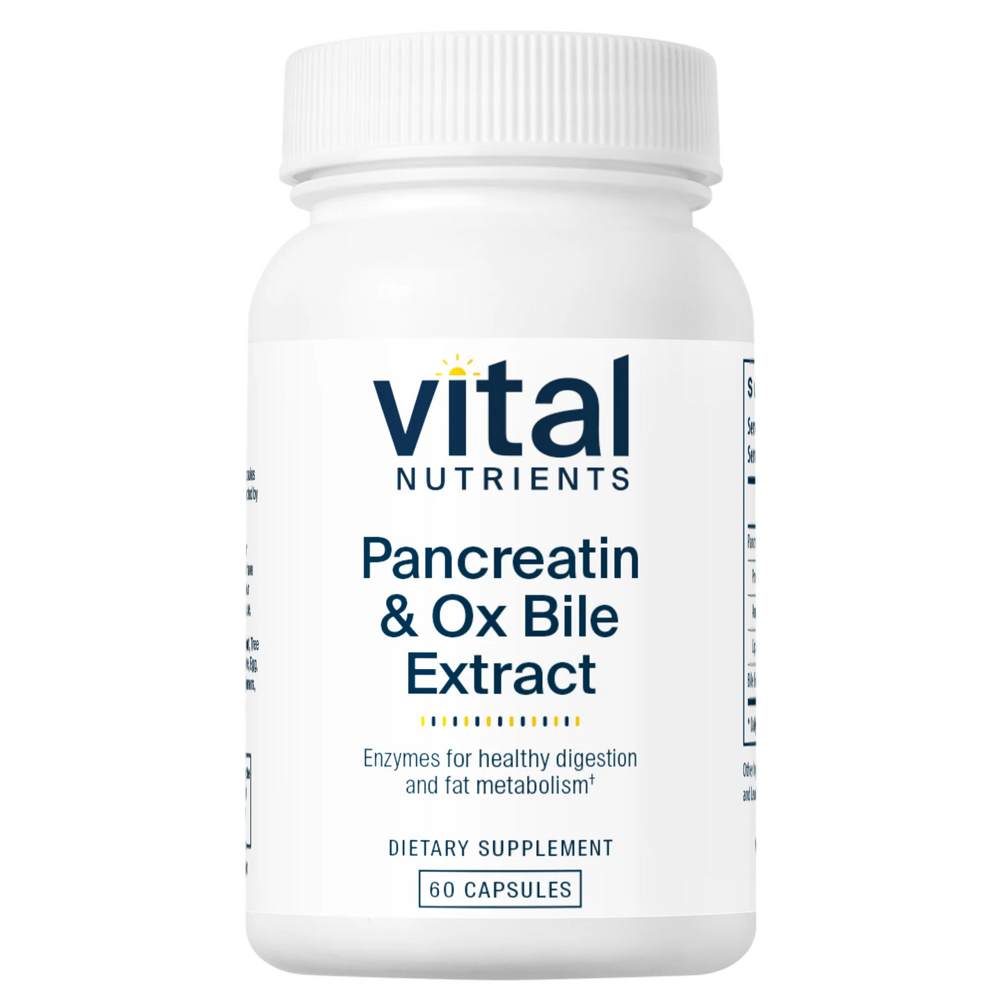 Pancreatin+ Ox Bile Extract   60 Caps