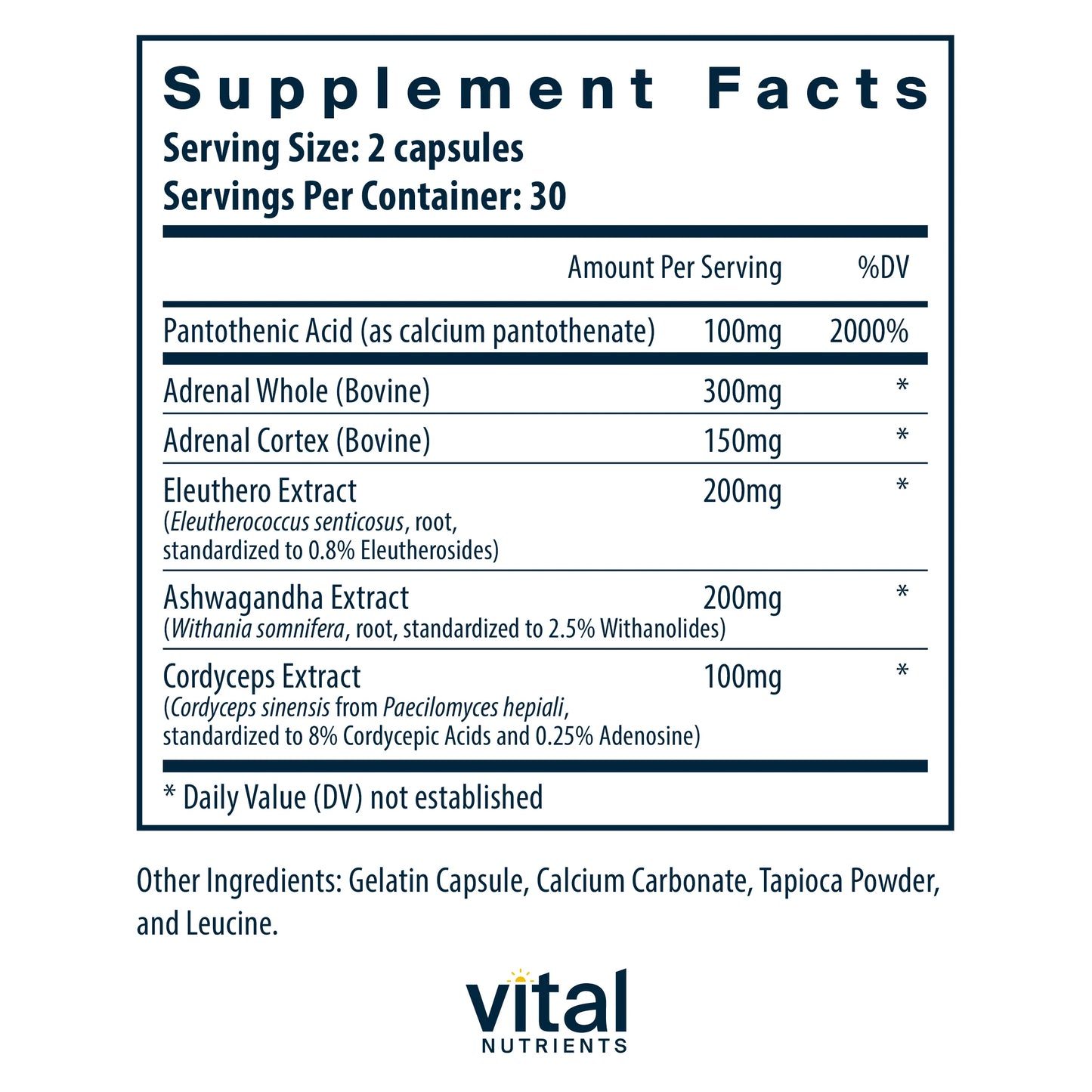 Adrenal Support 60 Caps