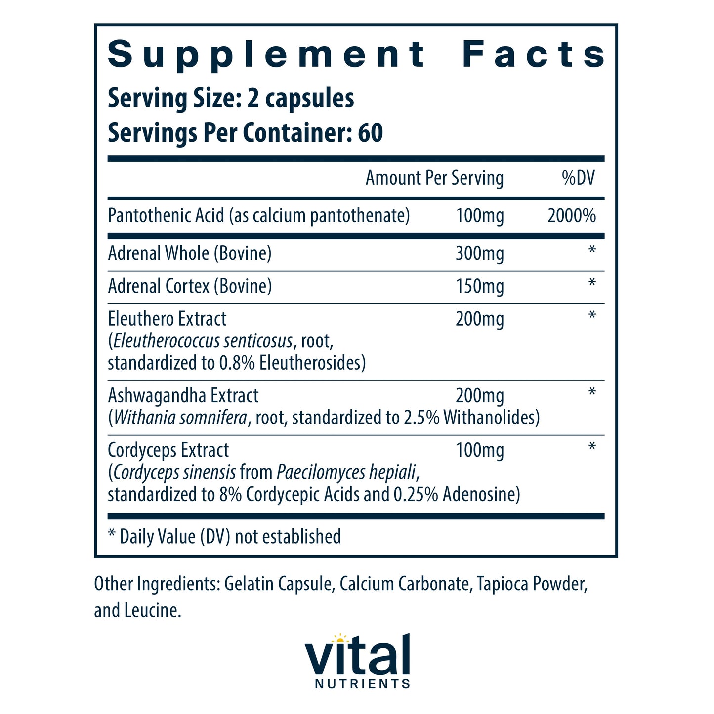 Adrenal Support   120  Caps