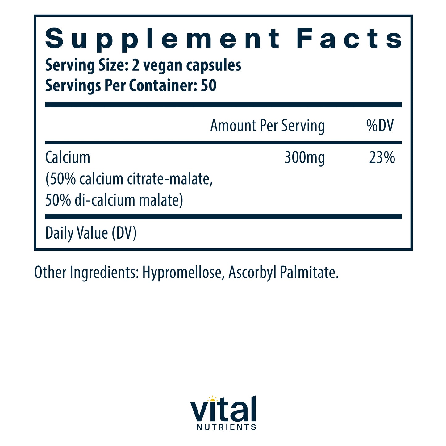 Calcium Citrate Malate 150 Mg  100 Vegan Caps