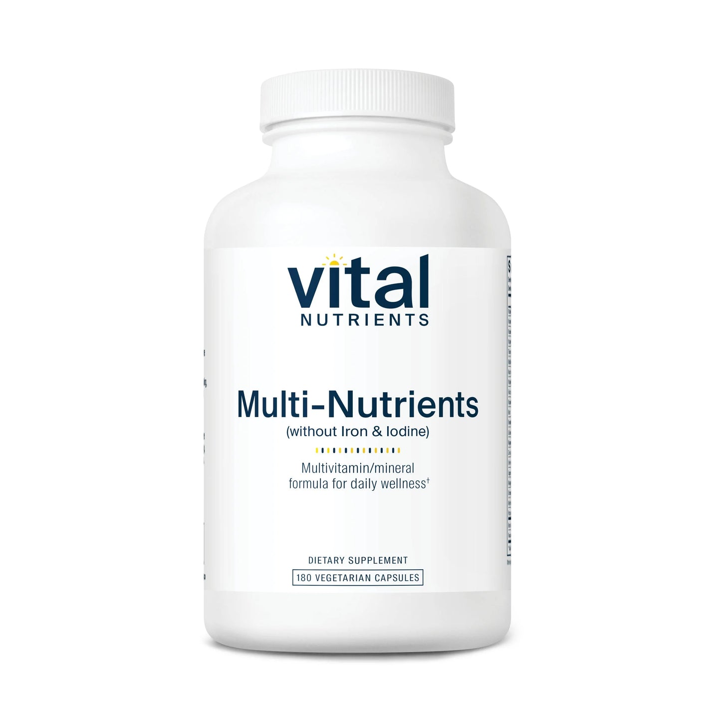 Multi Nutrients No Iron or Iodine  180 VCaps