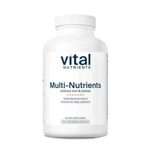 Multi Nutrients No Iron or Iodine  180 VCaps