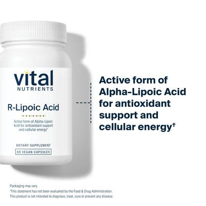 R Lipoic Acid  60 Vegan Caps