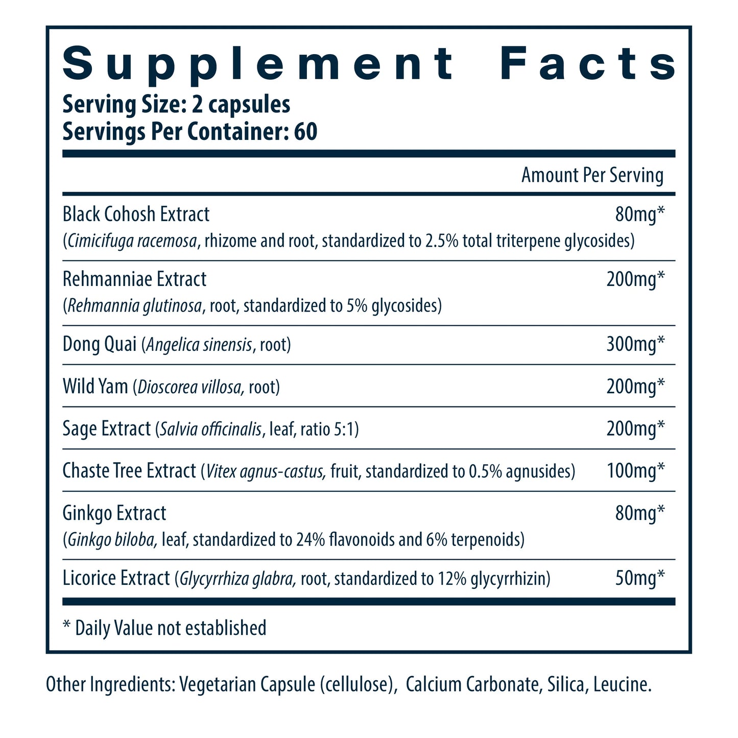 Menopause Support 120 Vegan Caps