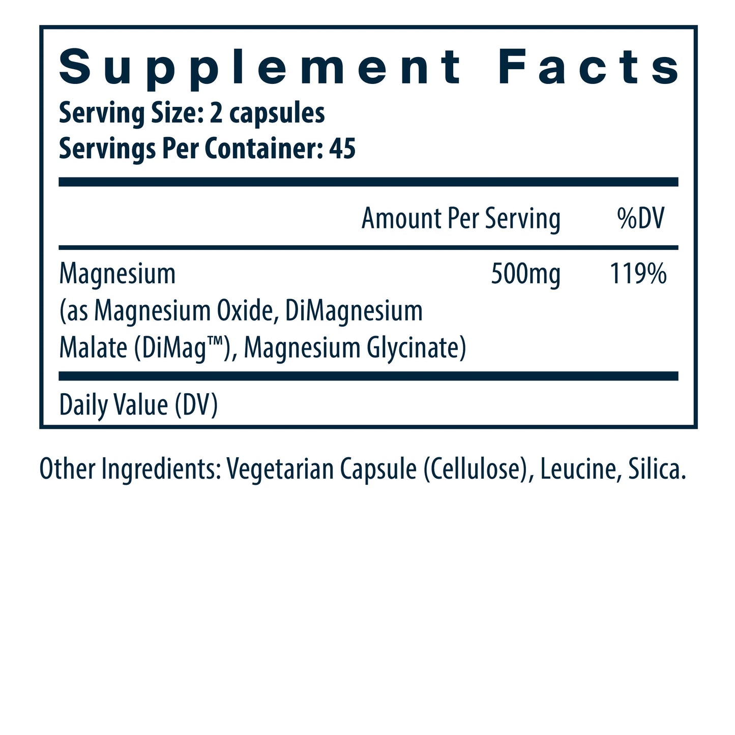 Triple Magnesium  90 Vegan Caps