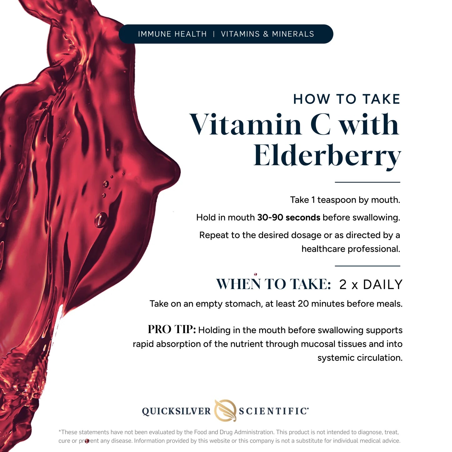 Vitamin C Elderberry  3.38 fl oz