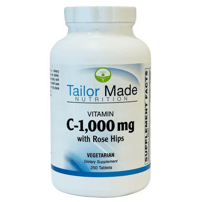 Vitamin C 1000mg with Rose Hips 250 Vegetarian Tablets